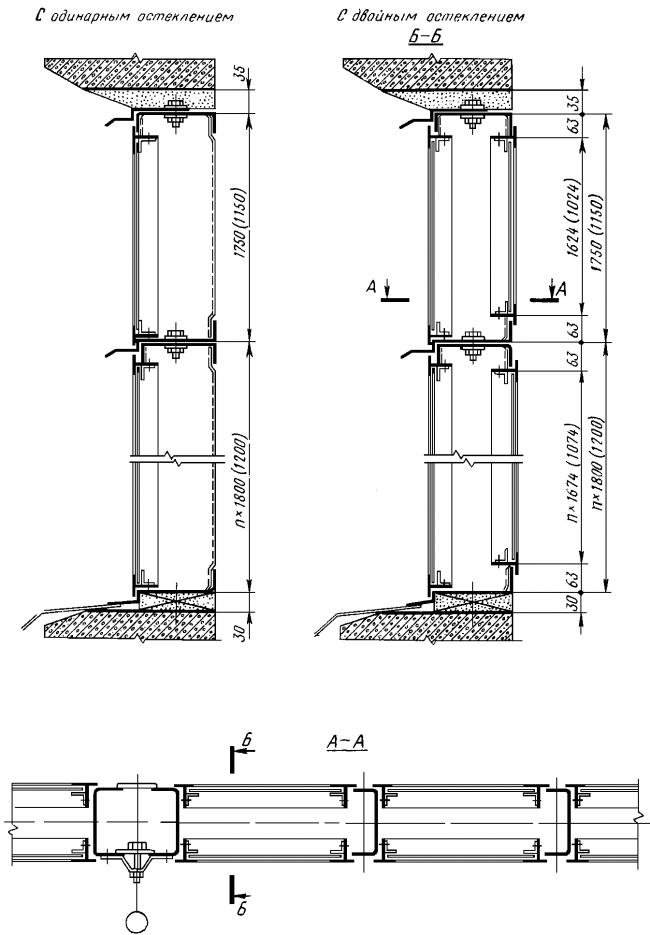 ГОСТ 21096-75 Панели оконные стальные из горячекатаных и гнутых профилей для производственных зданий