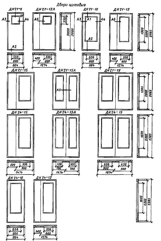ГОСТ 24698-81 Двери деревянные наружные для жилых и общественных зданий. Типы, конструкция и размеры